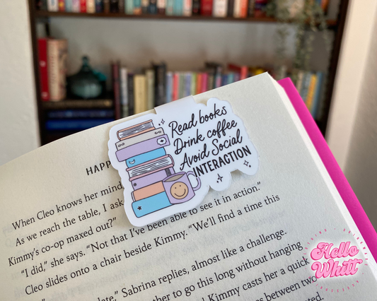 Read Books Drink Coffee Magnetic Bookmark