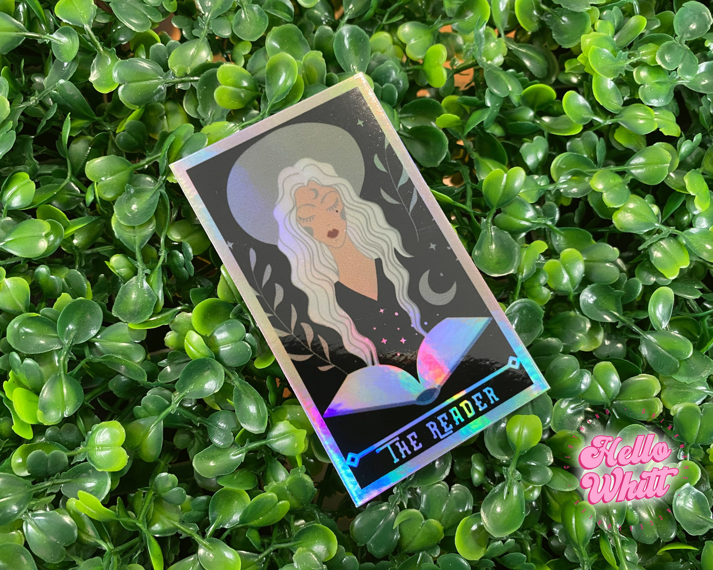 The Reader Tarot Card Holographic Waterproof Sticker