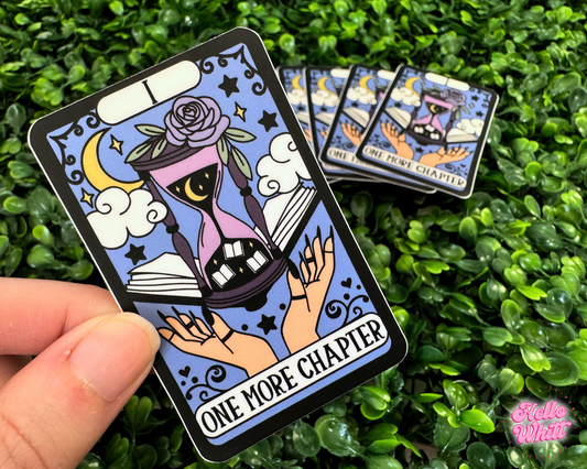 One More Chapter Tarot Card Waterproof Sticker