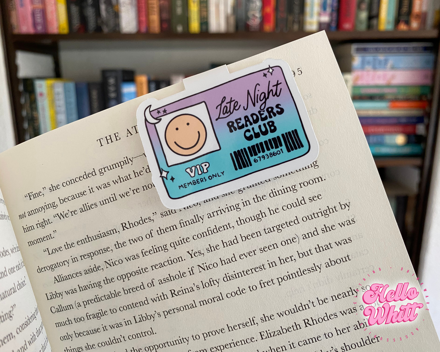 Late Night Readers Club Magnetic Bookmark