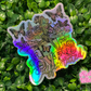 Over Caffeinated Holographic Waterproof Sticker