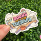 Books Are My Therapy Waterproof Sticker