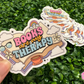 Books Are My Therapy Waterproof Sticker