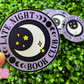 Late Night Book Club Waterproof Sticker