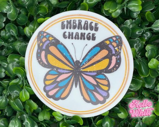 Embrace Change Waterproof Sticker