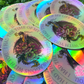 Fighting Dragons With You Holographic Waterproof Sticker