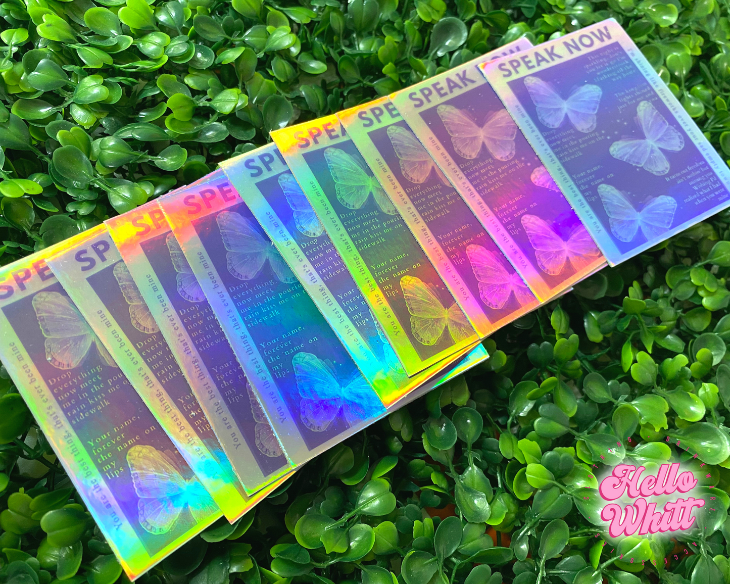 Speak Now Holographic Waterproof Sticker