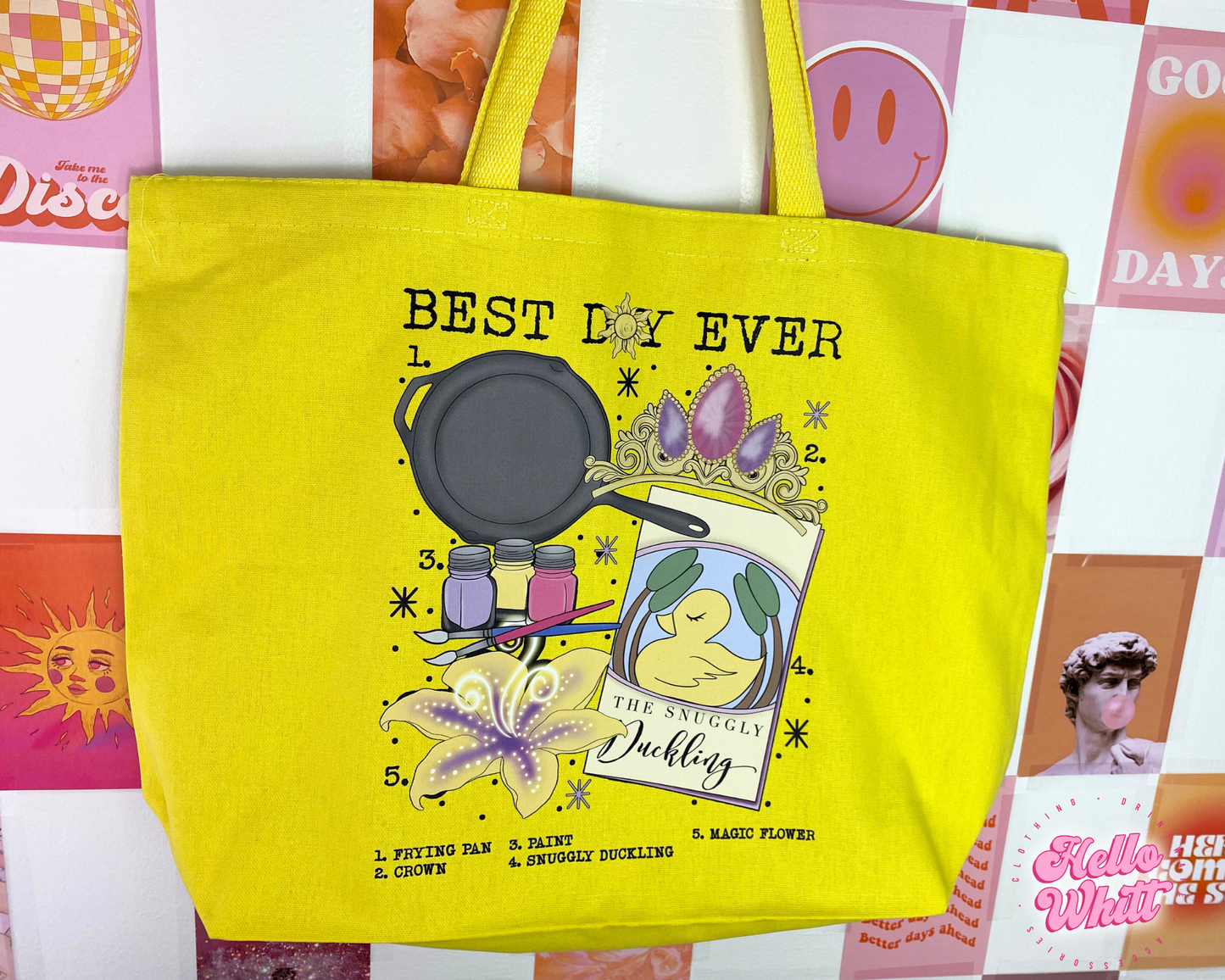 Best Day Ever Rapunzel Jumbo Tote Bag