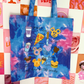 Just Here For the Snacks Tie Dye Tote Bag