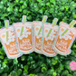 Iced Coffee Princess Sparkle Waterproof Sticker