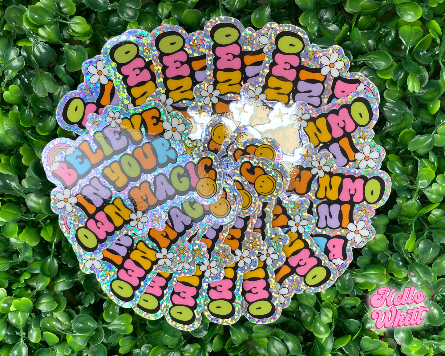 Believe In Your Own Magic Sparkle Waterproof Sticker