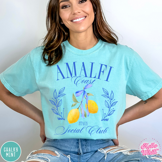 Amalfi Social Club Comfort Colors T-Shirt
