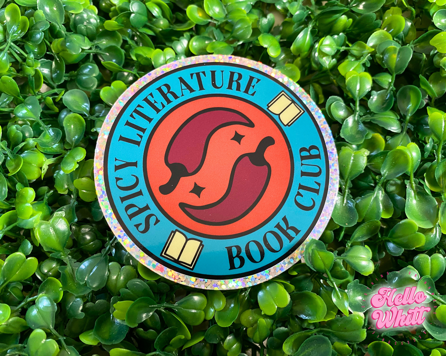 Spicy Literature Book Club Waterproof Sticker