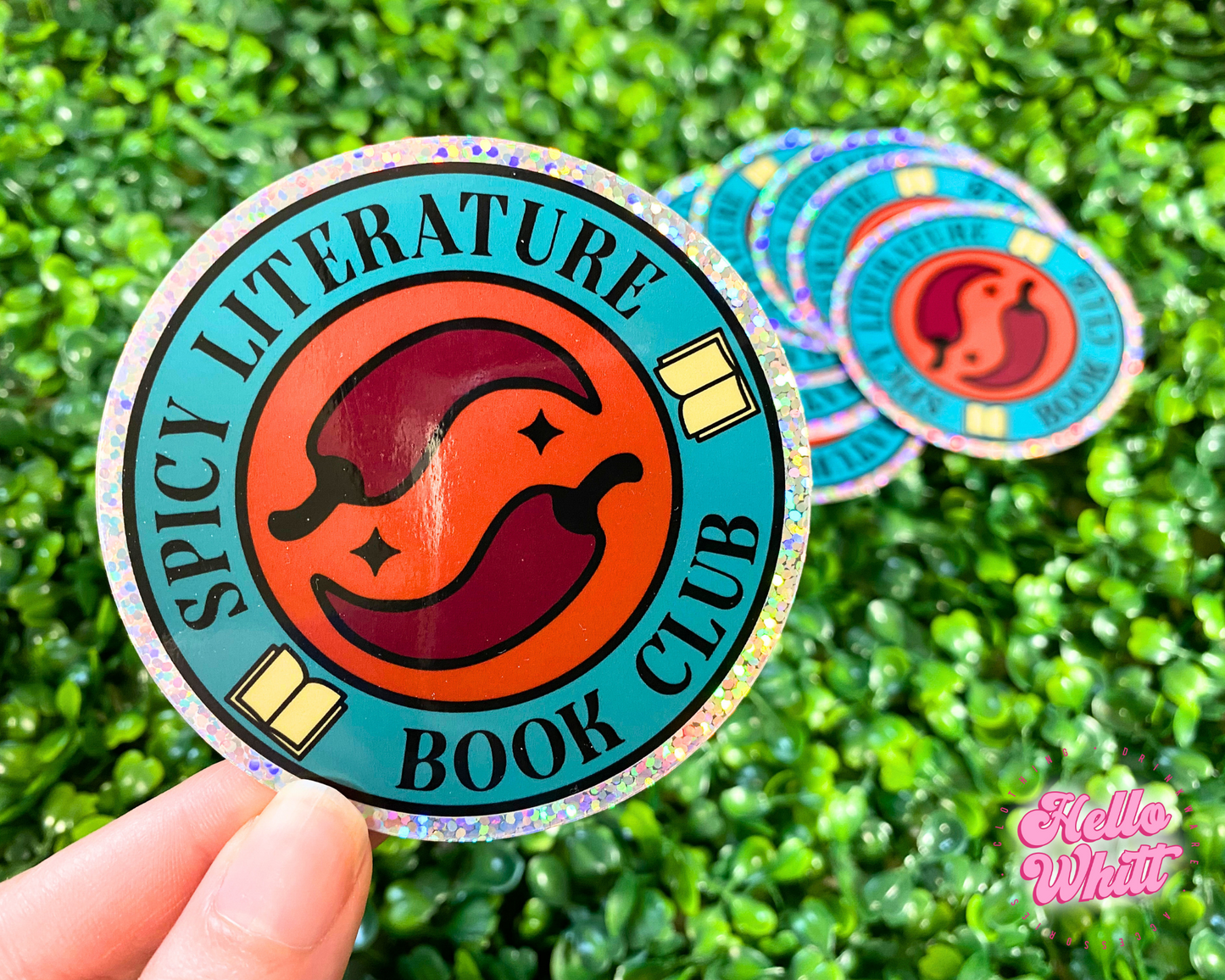 Spicy Literature Book Club Waterproof Sticker