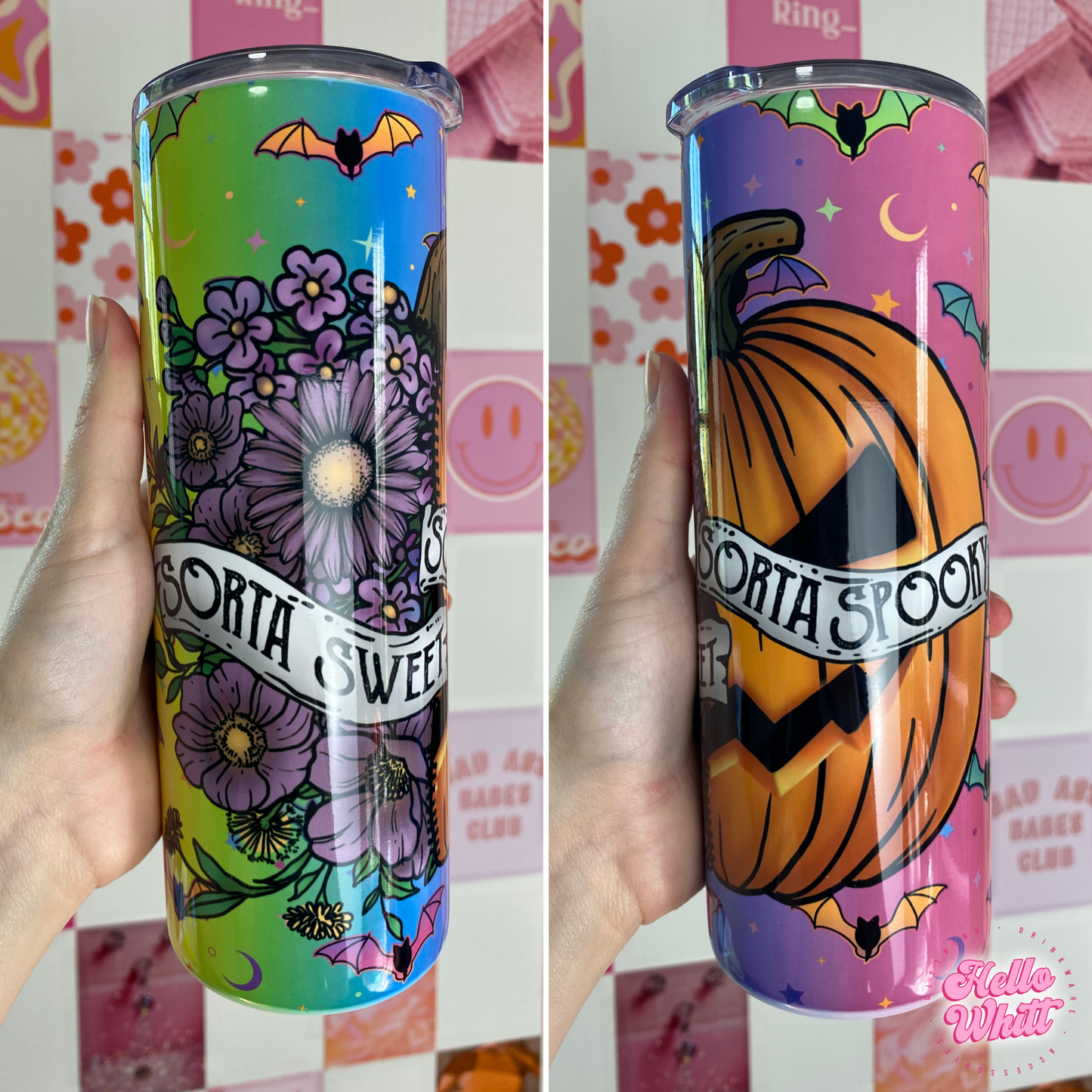 Sorta Sweet Sorta Spooky Skinny Stainless Steel Tumbler