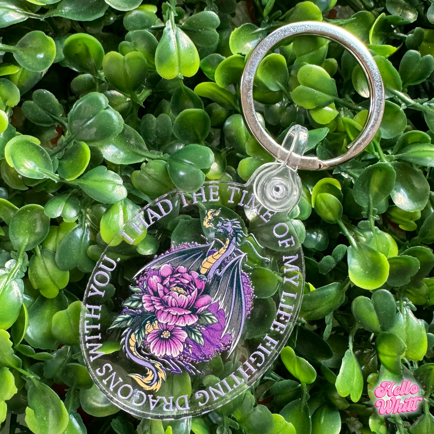 Fighting Dragons With You Keychain