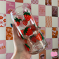 Strawberries 20oz Glass Can