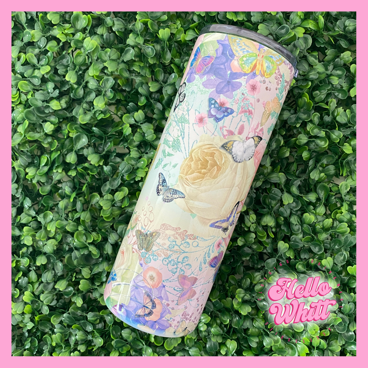 Floral Butterflies Tumbler