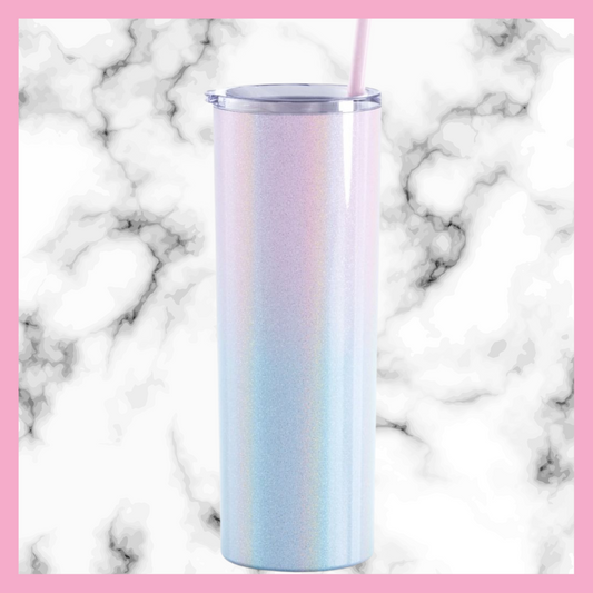 Glitter Magic Mist Skinny Stainless Steel Tumbler