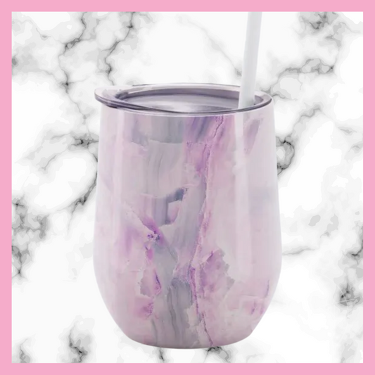 Personalized Geode Rain Stainless Steel Wine Tumbler